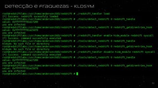 Detecção e fraquezas - KLDSYM
52
 