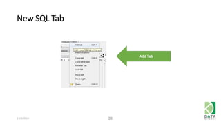 New SQL Tab 
12/6/2014 28 
Add Tab 
 