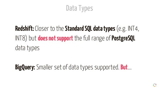 bigquery vs redshift