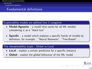Machine Learning Interpretability / Explainability | PPT