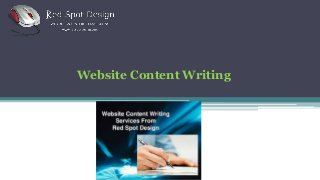 Website Content Writing
 