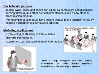 <ul><li>New behavior patterns  : </li></ul><ul><li>Tables, walls, floors and chairs can all act as conductors and dielectr...