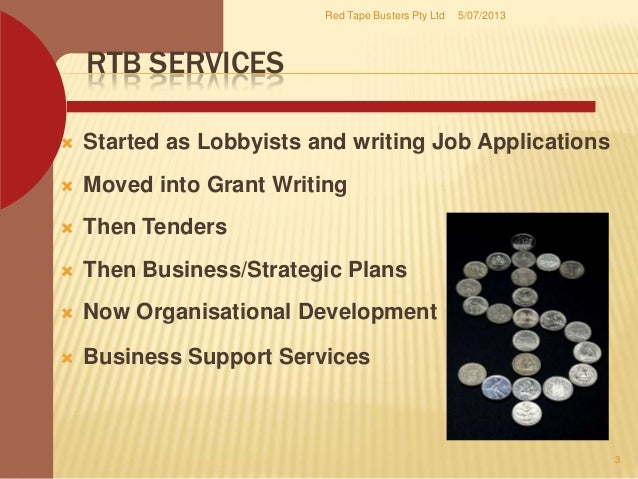 Tender writing services