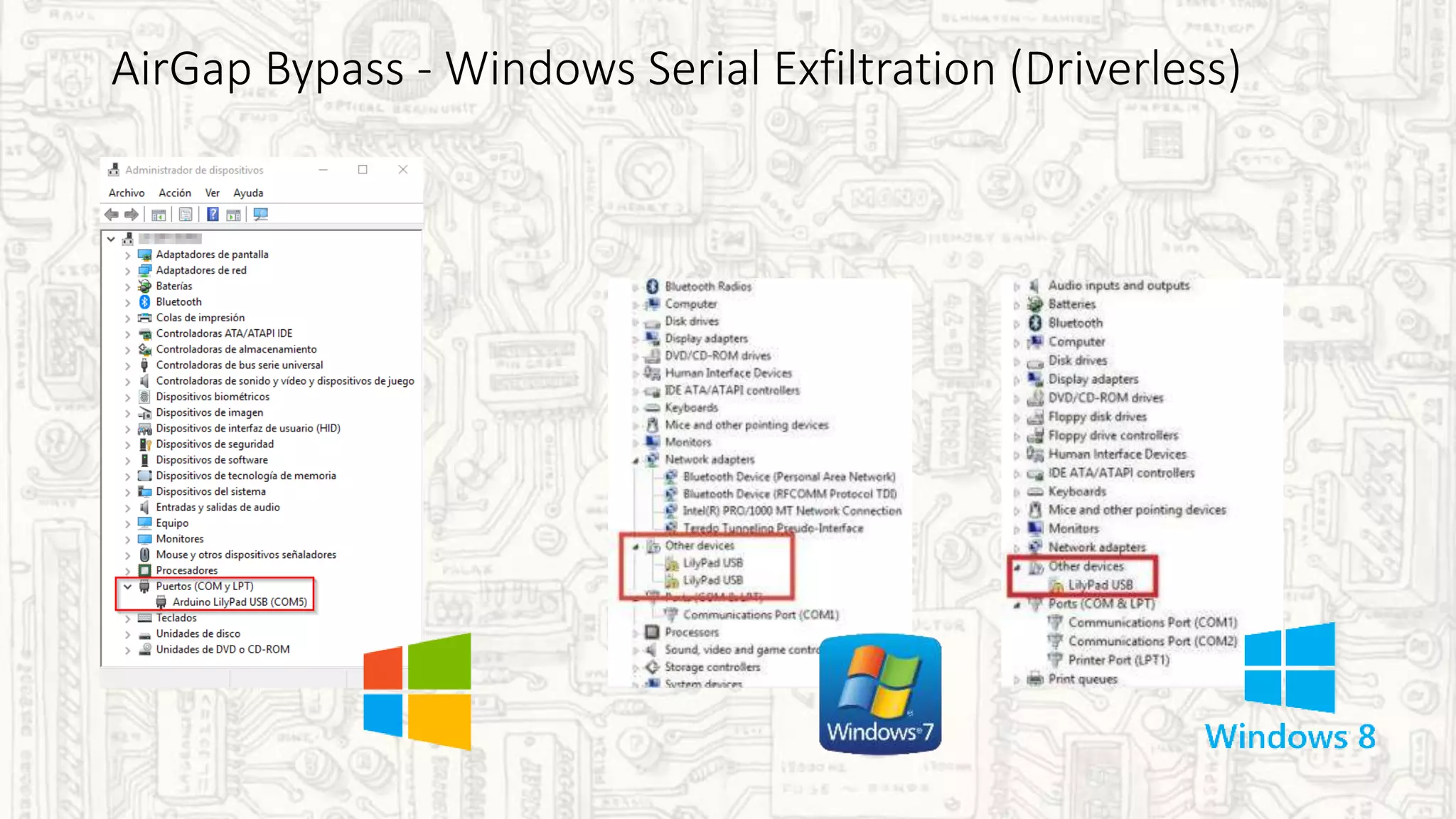 AirGap Bypass - Windows Serial Exfiltration (Driverless)
 