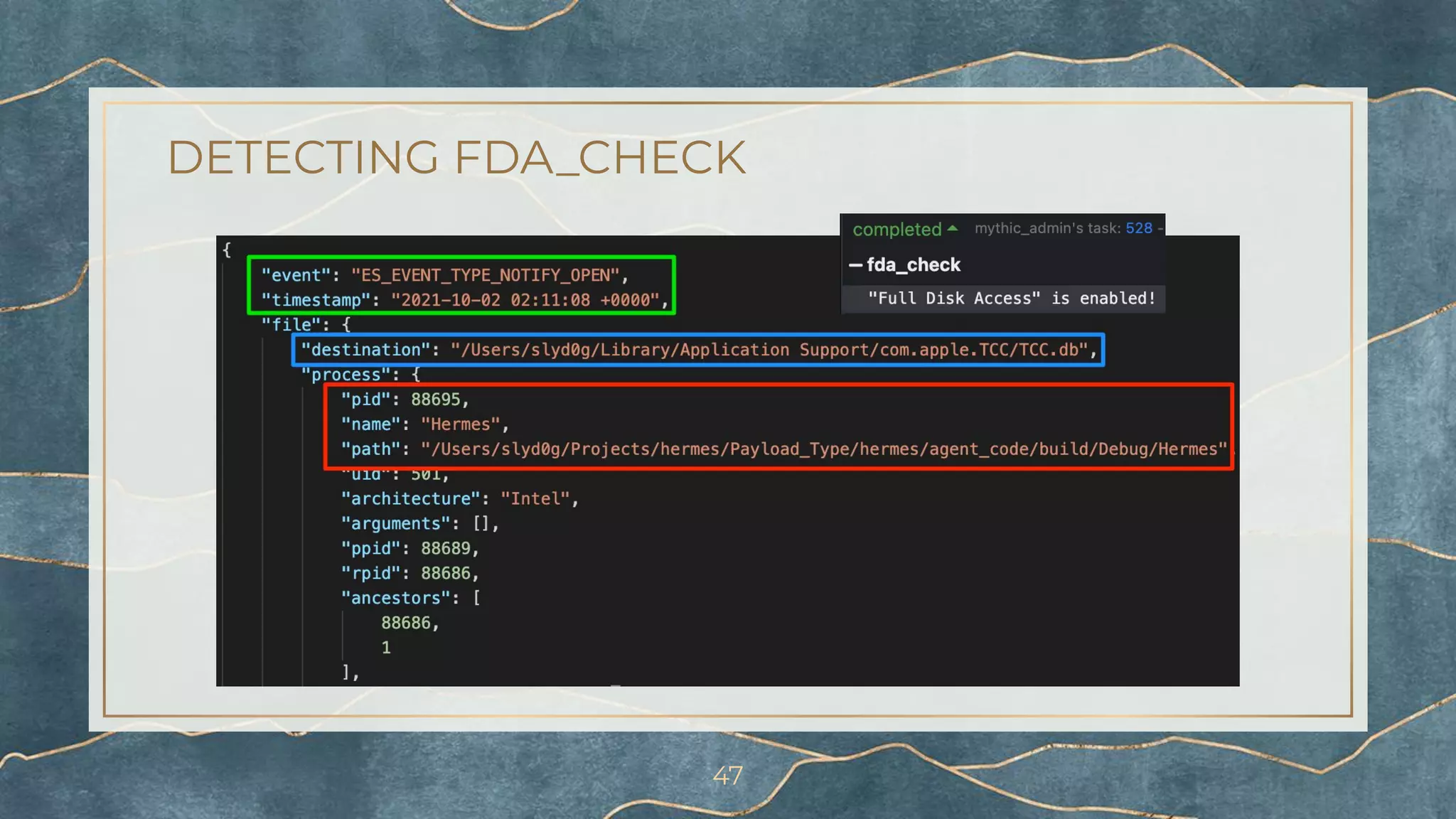 DETECTING FDA_CHECK
47
 
