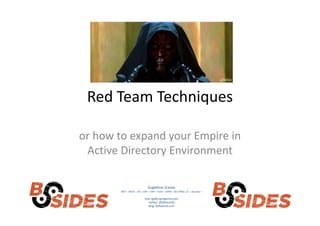 BSides Roma 2018 - Red team techniques