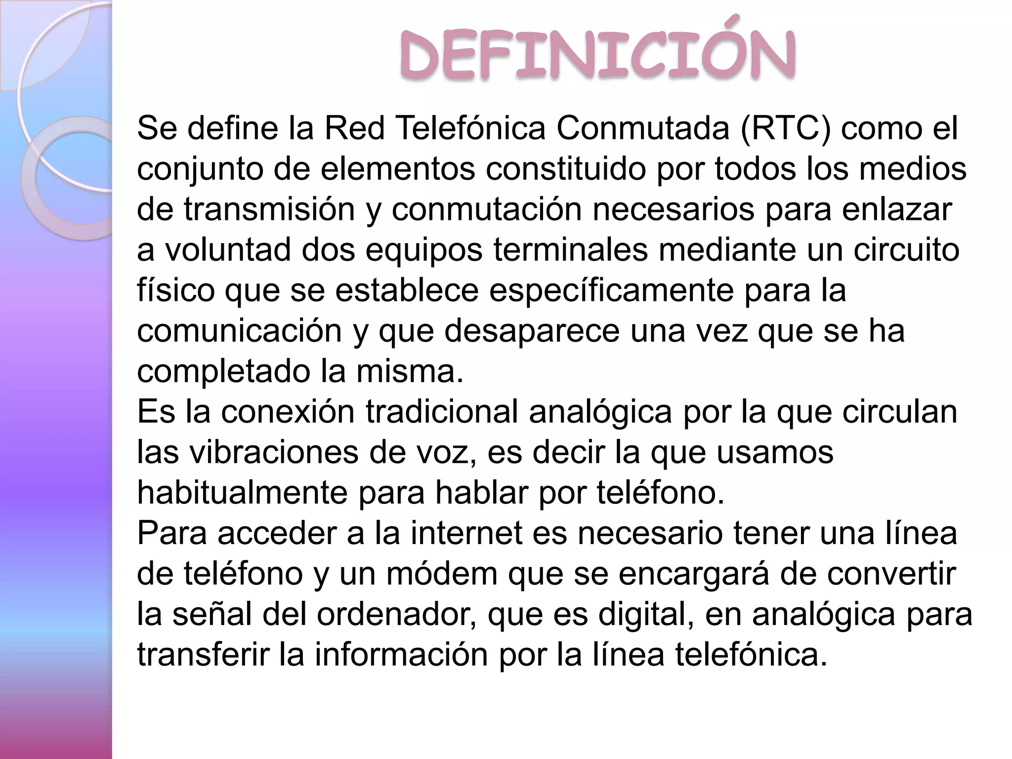 Red Telefónica Conmutada Pptx