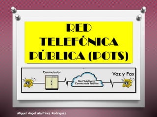 RED
TELEFÓNICA
PÚBLICA (POTS)
Miguel Angel Martínez Rodríguez
 