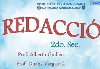 #YoM
2do. Sec.
Prof. Alberto Guillén
Prof. Duans Vargas C.
 