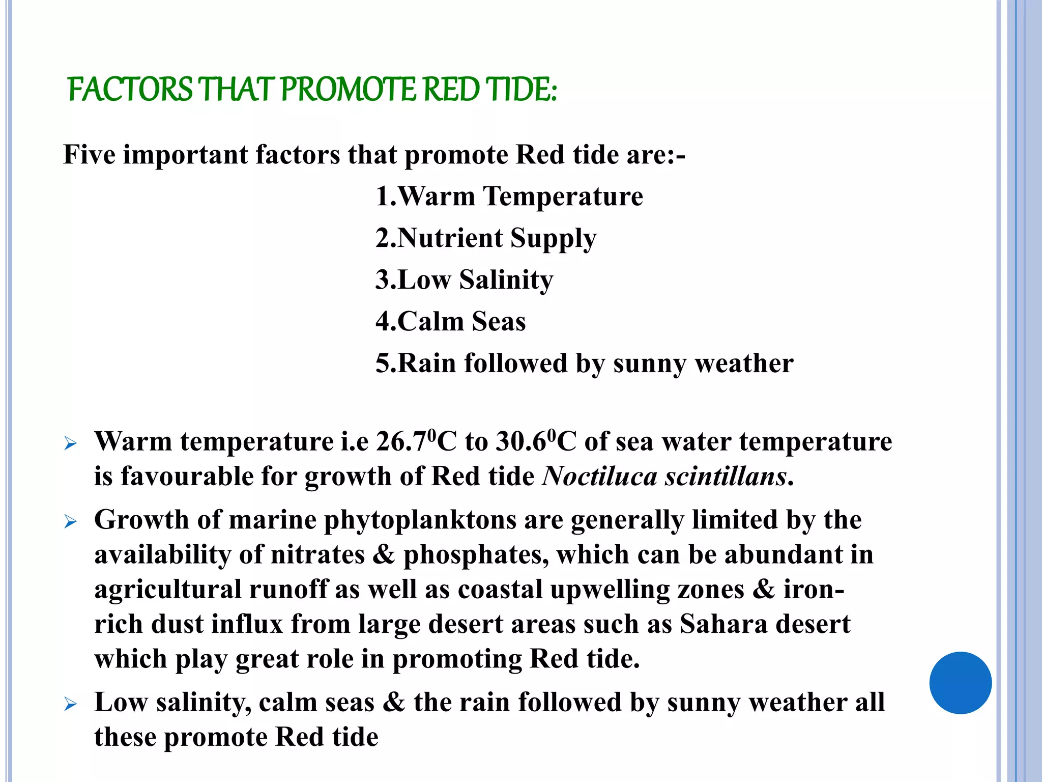 Red tide effect on marine fauna | PPT