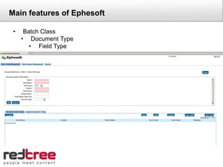 Ephesoft overview by RedTree | PPTX