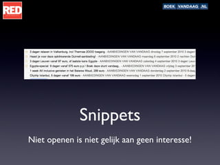 Snippets Niet openen is niet gelijk aan geen interesse! 