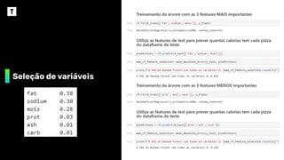 Seleção de variáveis
 