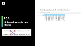 PCA
5. Transformação dos
Dados
 