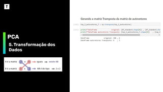 PCA
5. Transformação dos
Dados
 