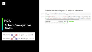 PCA
5. Transformação dos
Dados
Existe AB
 