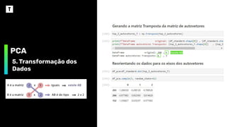 PCA
5. Transformação dos
Dados
Existe AB
 