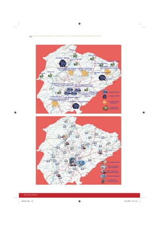 152     • REDUÇÃO DAS DESIGUALDADES REGIONAIS – UMA DAS FACES DO CHOQUE DE GESTÃO




                                                                    Manga



                                                                                                Monte Azul
                                              JANUÁRIA - Hospital
                                                    Micro                 Varzelândia
                                                                                                                            São João do Paraiso
                                                                                                          Rio Pardo de Minas

                                                                                                                  TAIOBEIRAS - Hospital de
                                               BRASILIA DE MINAS -Hospital JANAÚBA -Hospital Micro                Micro Nível III do Trauma
                                                 Micro Nível III do Trauma   Nível III do Trauma
                                  São Romão
                                                                                                          SALINAS - Hospital Micro
                        Urucuia




                                          MOC -Hospital MacroNível I do
                                          Trauma e cardio– Santa Casa       MOC -Hospital Macro Nível I
                                                                            do Trauma – Clemente Faria



                                                                                                 Francisco Sá                    Hospital MACRO
                                                                                 MOC -Hospital Macro Nível 2
                                                                                   Cardiológico – Aroldo
                                                                                         Tourinho                                Hospital MICRO
                                     Coração de Jesus
                                                        Fundação Dilson Godinho
                                    PIRAPORA _ Hospital de Micro
                                        Nível III do Trauma
                                                                    BOCAIUVA - Hospital Micro                                    Hospital MICRO
                                                                                                                                   NIVEL III


                                                                                                                                   Hospital de
                                                                                                                                 Pequeno Porte.




                                                                                                                               Carro Medicalizado


                                                                                                                               USB - Unidade de
                                                                                                                                Suporte Básico

                                                                                                                            USA - Unidade de
                                                                                                                            Suporte Avançado

                                                                                                                            Complexo Regulador


                                                                                                                               Unidade de
                                                                                                                            Transporte Aéreo




  SEGUNDA PARTE


IDENE.indb 152                                                                                                                                      24/2/2009 10:33:10
 
