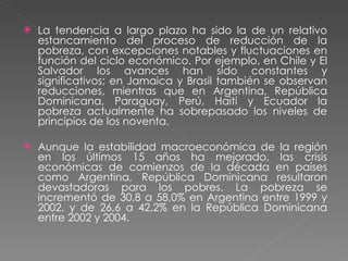 Reducción de la pobreza y desigualdad en América Latina | PPT