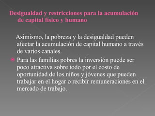 Reducción de la pobreza y desigualdad en América Latina | PPT