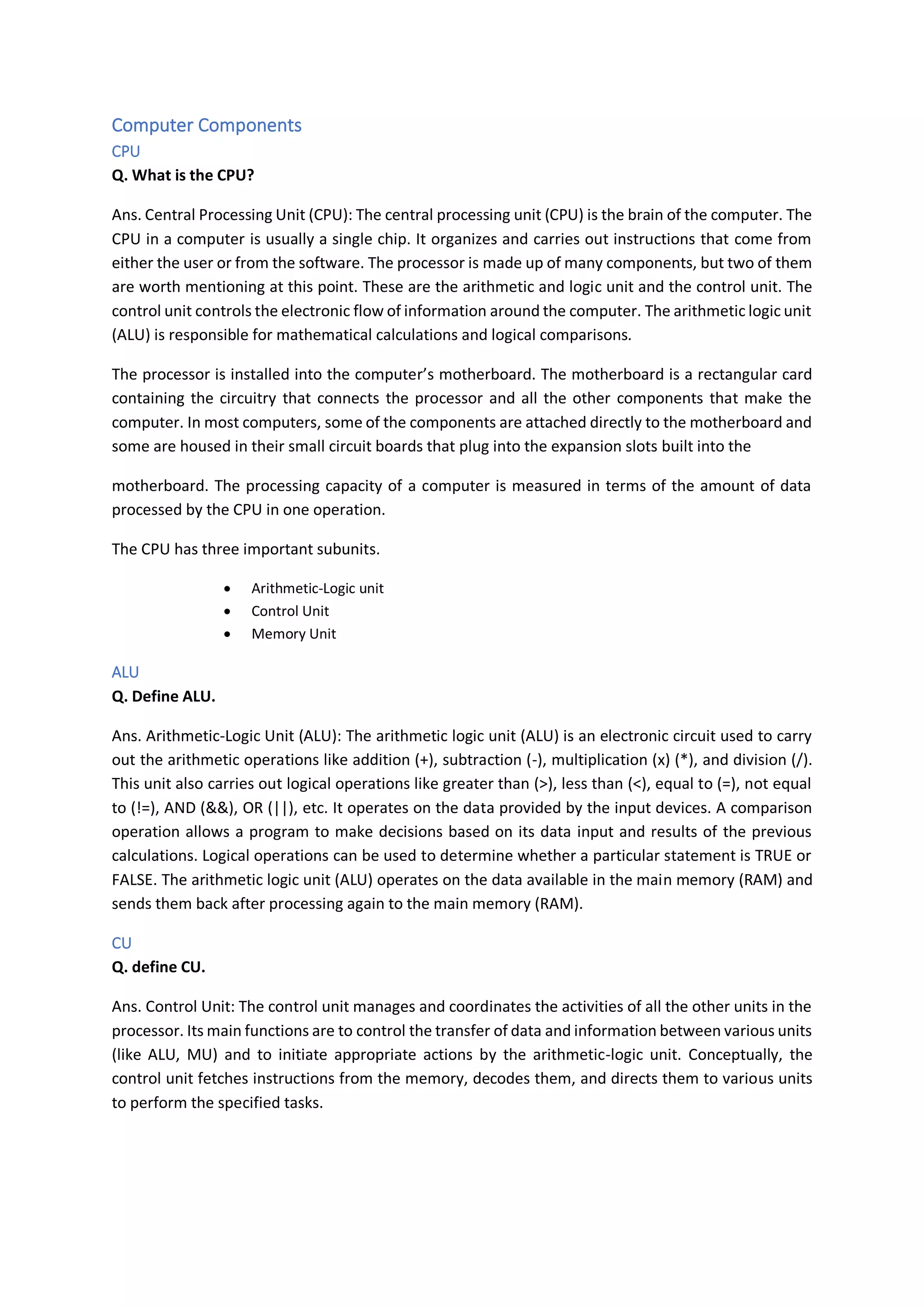 Reduce course notes class xi