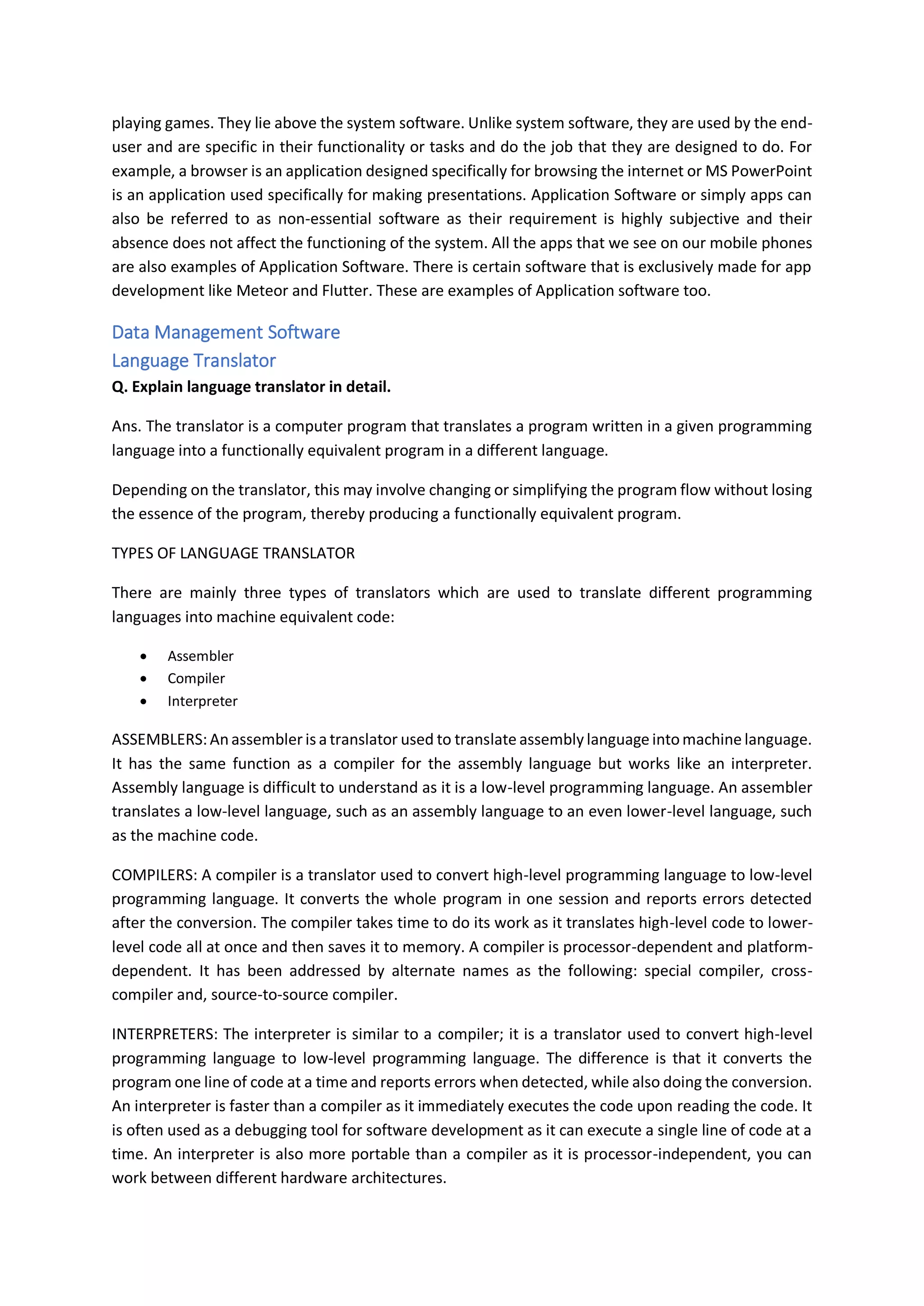 Reduce course notes class xi