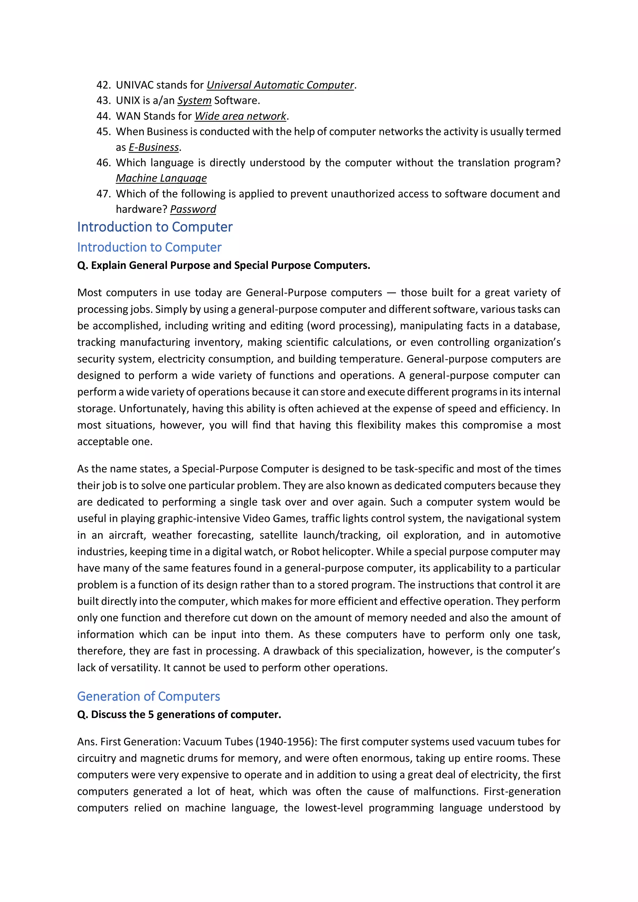 Reduce course notes class xi