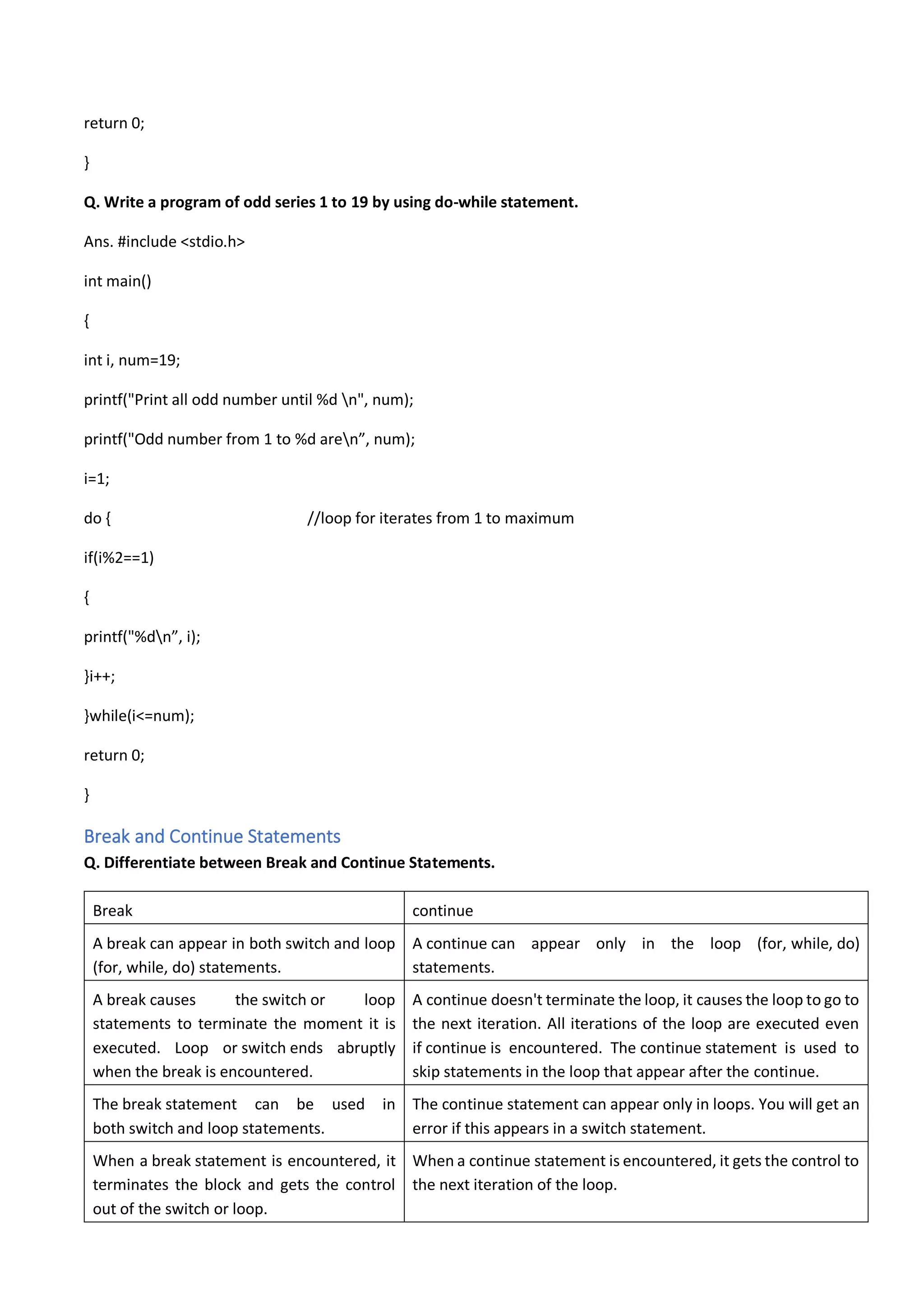Reduce course notes class xii