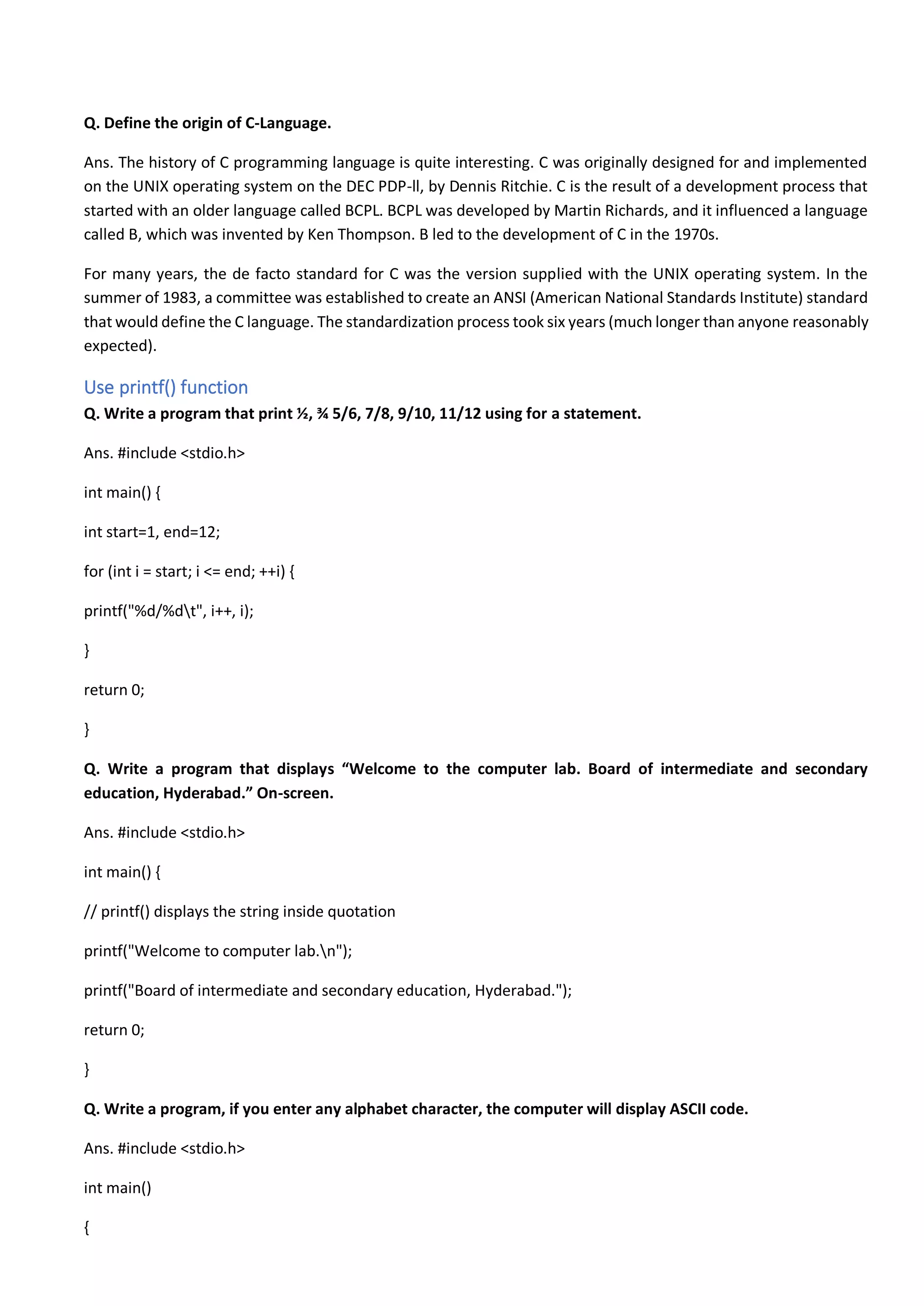 Reduce course notes class xii