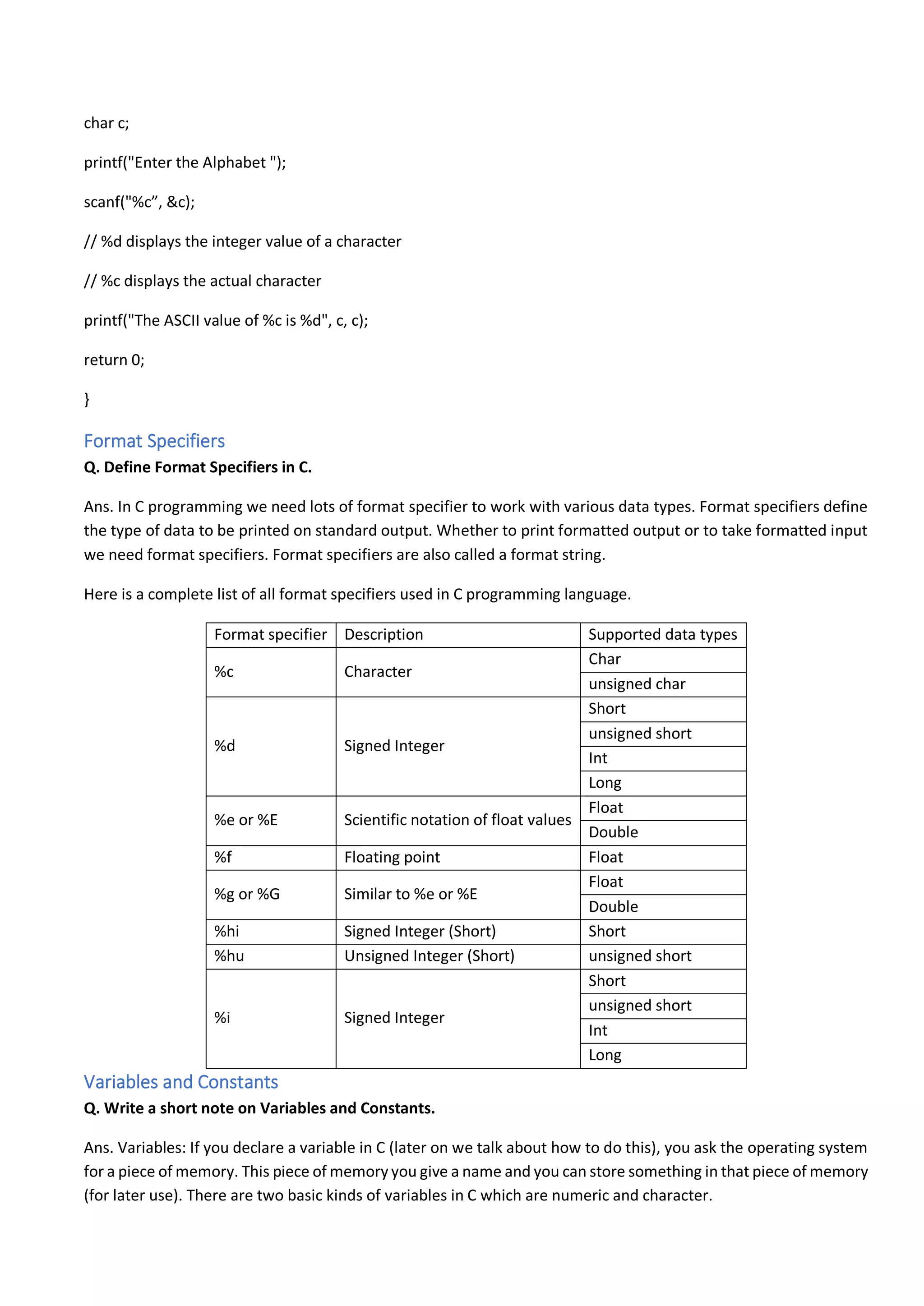 Reduce course notes class xii