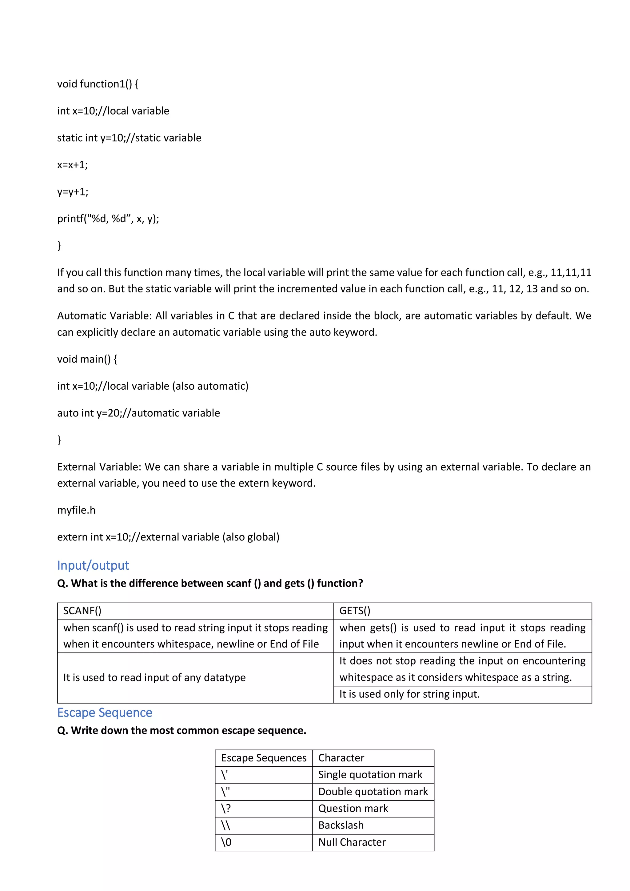 Reduce course notes class xii