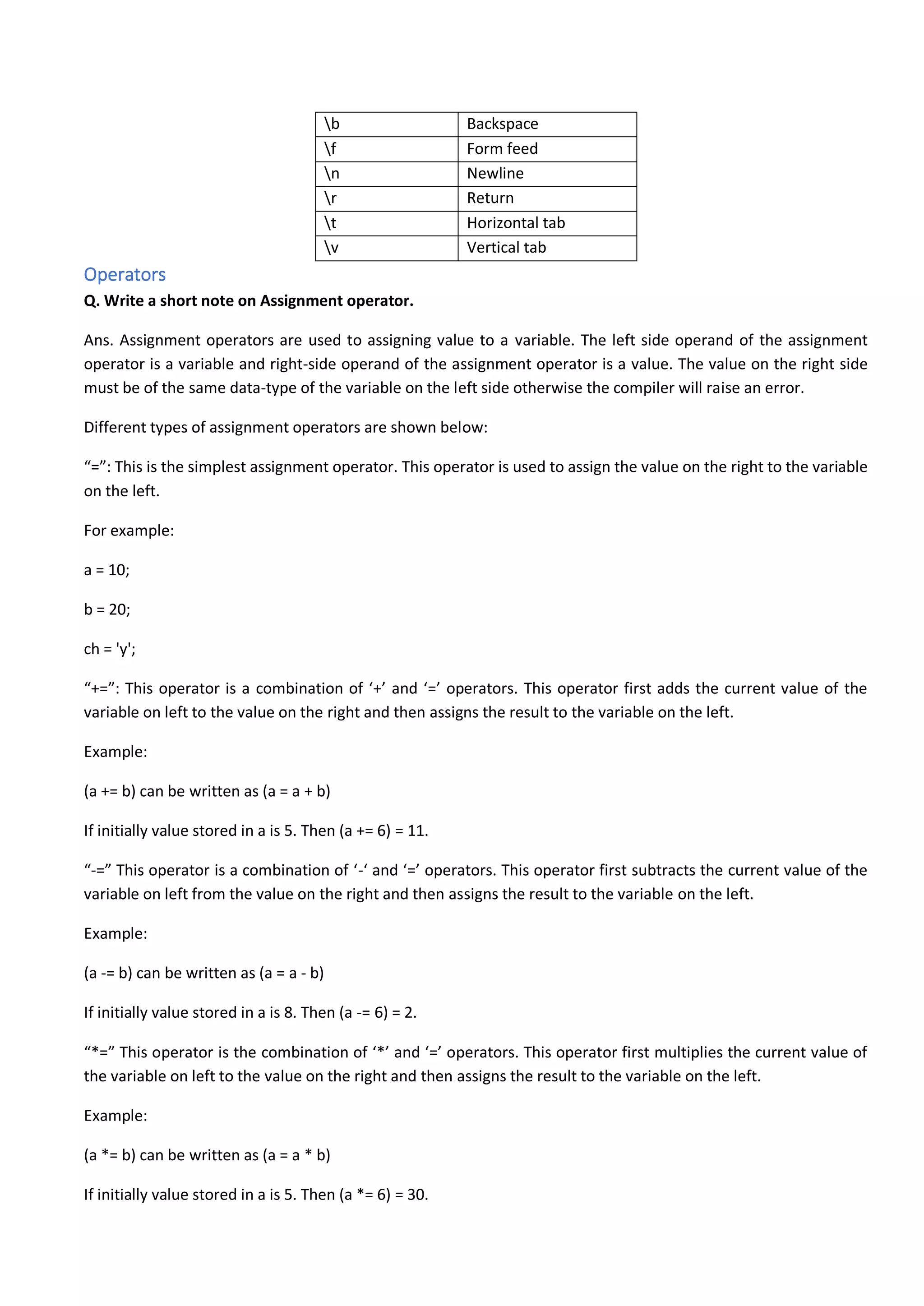 Reduce course notes class xii
