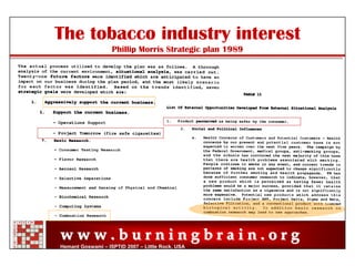 Reduced Ignition Propensity Cigarettes – Facts, Fiction and Manipulations