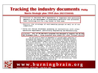 Reduced Ignition Propensity Cigarettes – Facts, Fiction and Manipulations