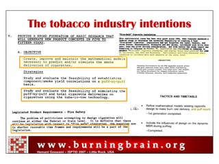 Reduced Ignition Propensity Cigarettes – Facts, Fiction and Manipulations