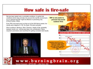 Reduced Ignition Propensity Cigarettes – Facts, Fiction and Manipulations