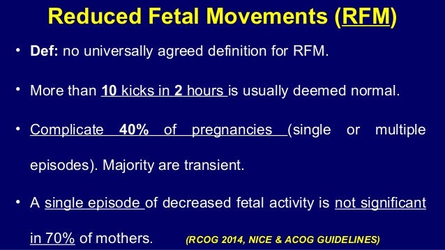 2 episodes of reduced fetal movement
