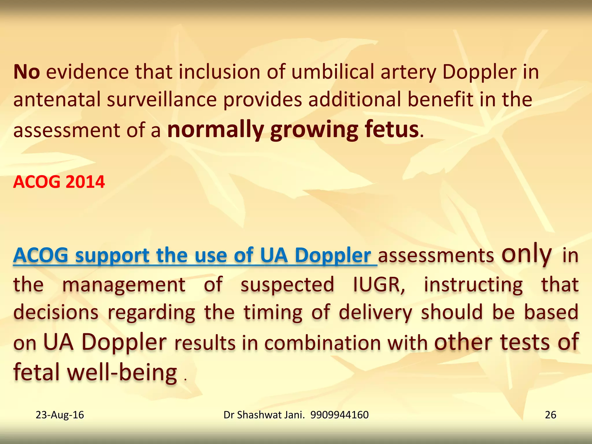 REDUCED FETAL MOVEMENTS HOW TO PROCEED BY DR SHASHWAT JANI PPTX