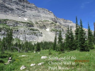 South end of the
Chinese Wall at
Pearl Basin
 