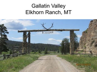 Gallatin Valley
Elkhorn Ranch, MT
2
 