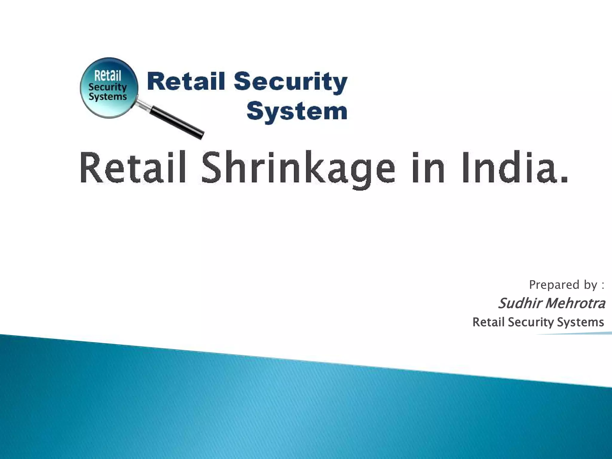 Reduce retail shrinkage s | PPT