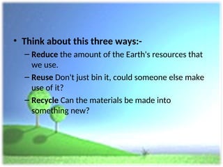 waste management Reduce, Reuse and Recycle (3R).ppt