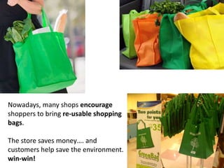 English: Reduce, Reuse, Recycle (Environmental lesson) | PPTX