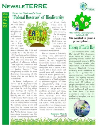 Earth Day NewsLeTERRE
