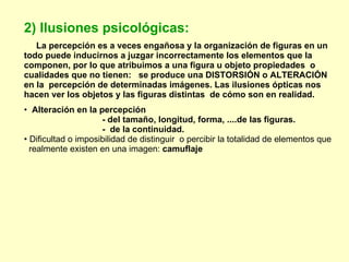 Reducida Percepcion Visual Ilusiones Opticas | PPT