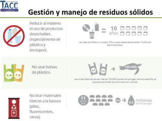 Gestión y manejo de residuos sólidos
 