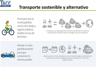 Transporte sostenible y alternativo
 