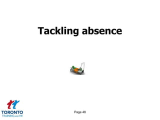 Page 48
Tackling absence
 