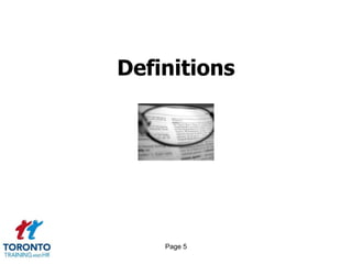 Page 5
Definitions
 