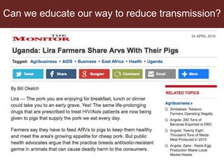 Reducing transmission in the food chain